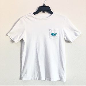 boys’ white vineyard vines short sleeve t-shirt